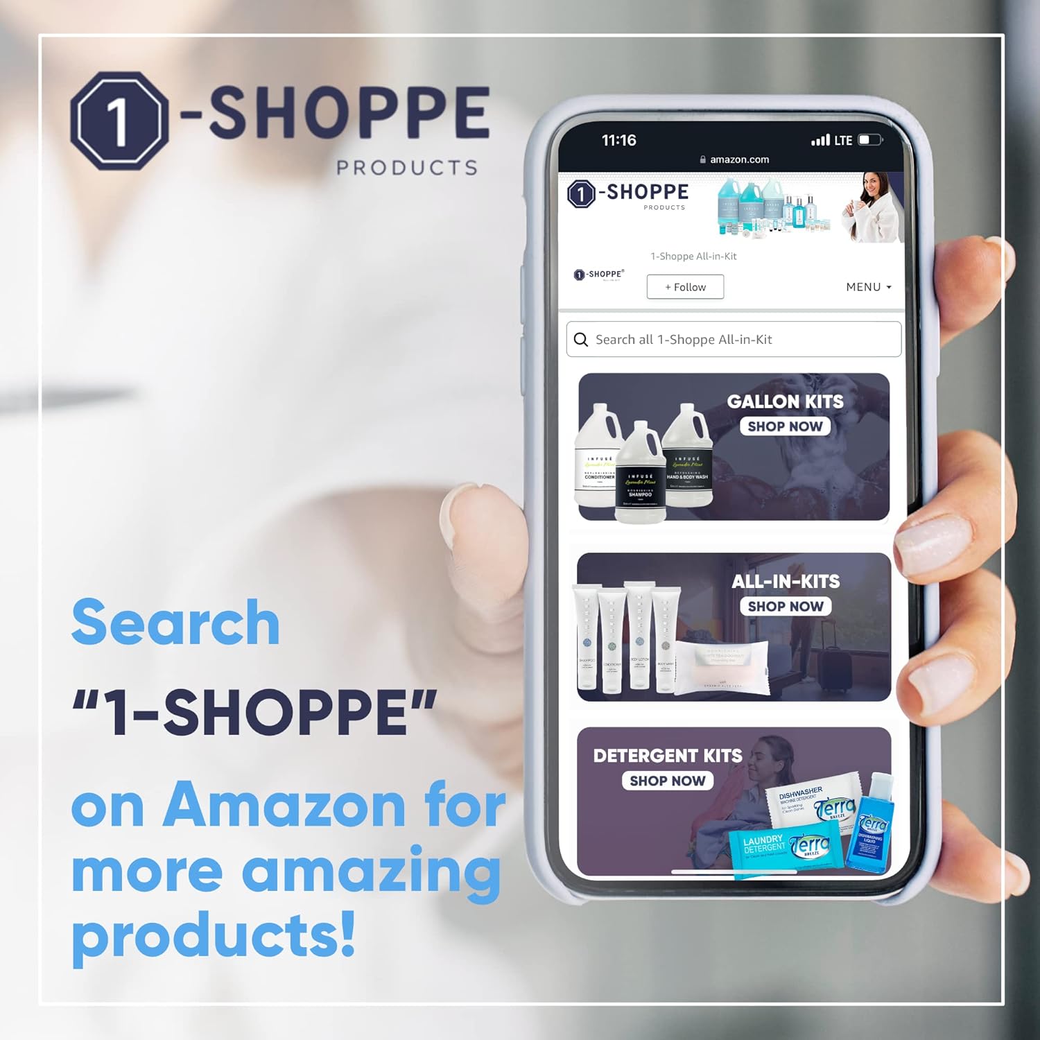 Infuse Pure White Tea And Coconut Hotel Soaps And Toiletries Bulk Set 1 Shoppe All In Kit For Hotels 1Oz Shampoo&Conditioner, Body Wash, Lotion & 1.25Oz Bar Soap Travel Size 150 Pieces White