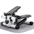 Mini Fitness Stepper, Hydraulic Fitness Stepper With Resistance Bands And Display, Silent Design, Weight Capacity 300Lbs, Portable Stepper For Total Body Workout,11.3