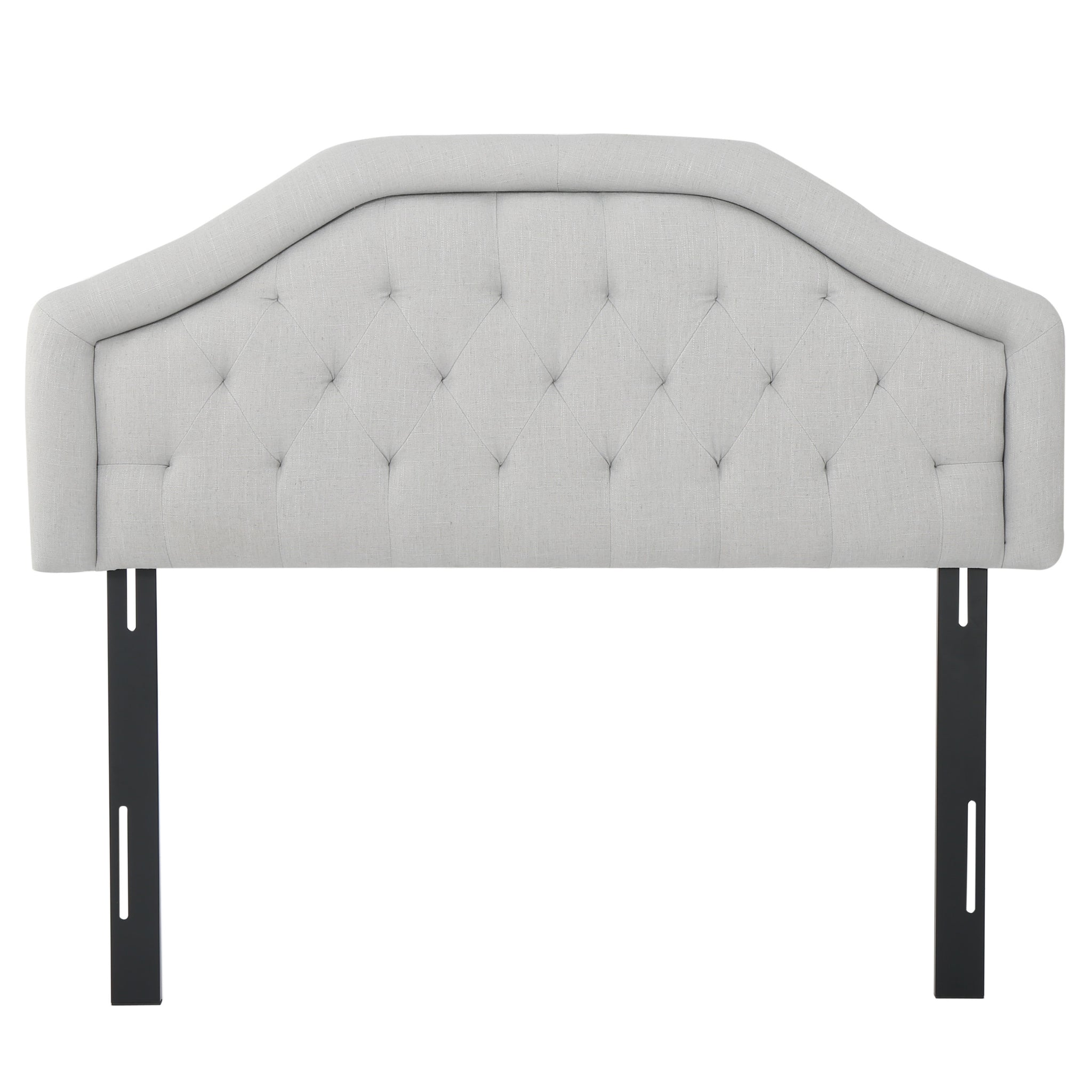 Earlton Headboard Full Light Grey Fabric