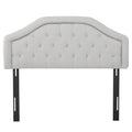 Earlton Headboard Full Light Grey Fabric