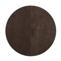 Modern 5 Piece Extendable Round Dining Table Set With 16.2Inch Removable Leaf For Small Places, Espresso Gray Wood Dining Room Solid Wood Rubberwood Round Dining Table With Chair Upholstered Chair Wood Espresso Seats 4 Removable Leaf Contemporary Round