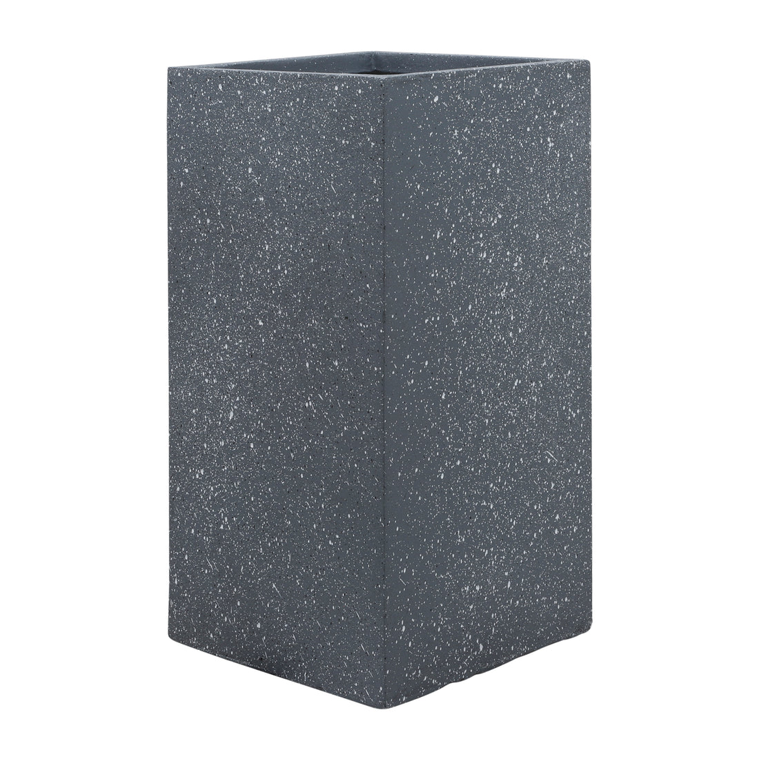 Resin, S 2 11 13"D Square Nested Planters, Dk Gray Gray Polyresin