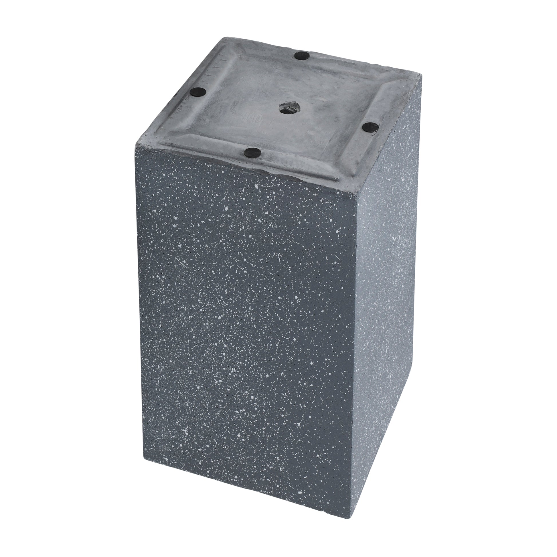 Resin, S 2 11 13"D Square Nested Planters, Dk Gray Gray Polyresin