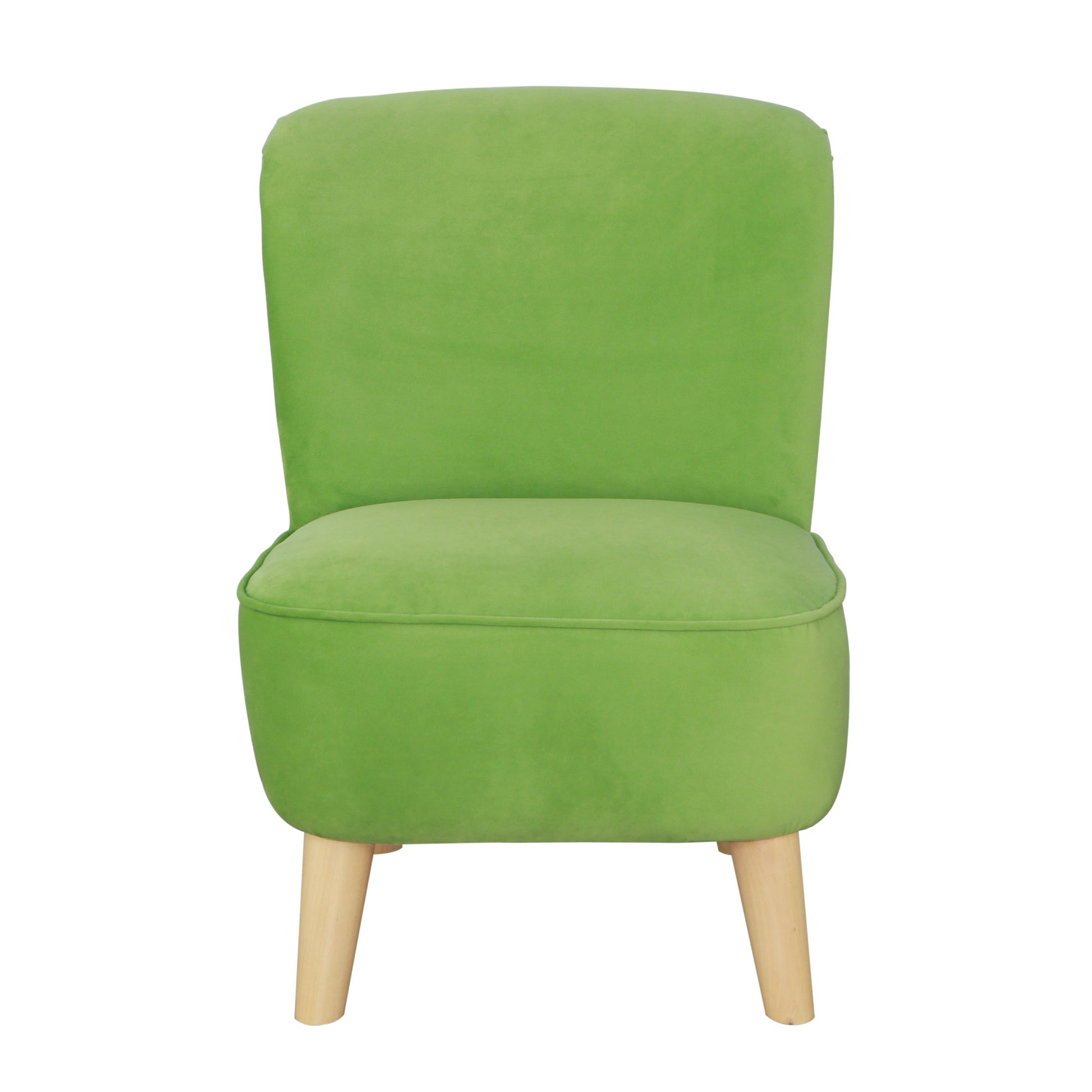 Juni Kids Chair In Green Apple Green Fabric