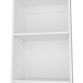 Sutton Slim Bookcase With Modern 5 Shelf Design White Particle Board Engineered Wood