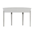 Distinctive Features Of Pine Veneer Console Table With Vertical Stripe Drawer Fronts And Four Legs Antique White Primary Living Space Antique,Minimalist Drawers Mdf