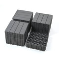 Plastic Interlocking Deck Tiles, 44 Pack Terrace Deck Tiles, 12 