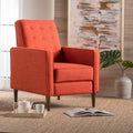 Recliner Orange Fabric