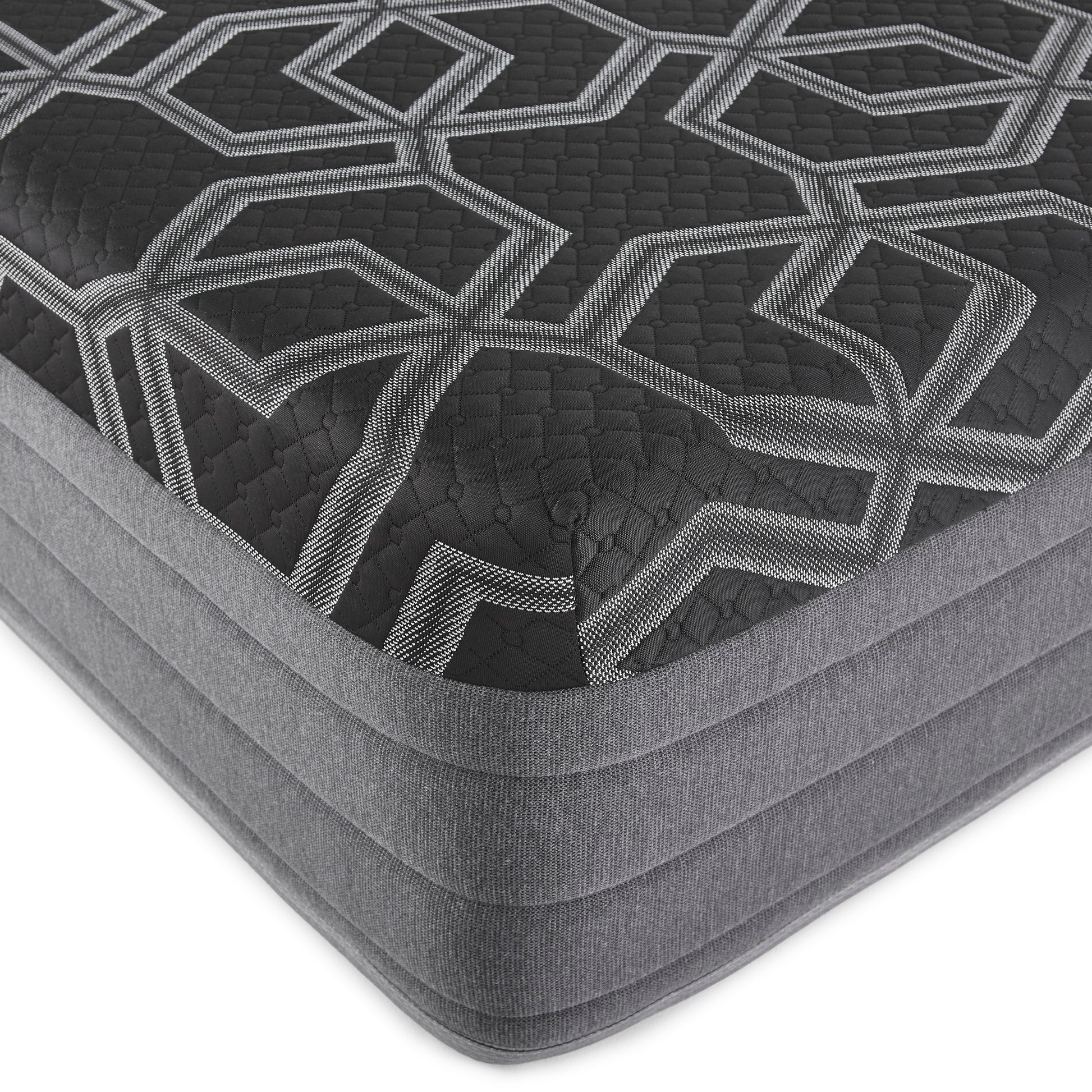14" Smooth Top Hybrid Ultra Plush King Mattress Black Foam Spring King