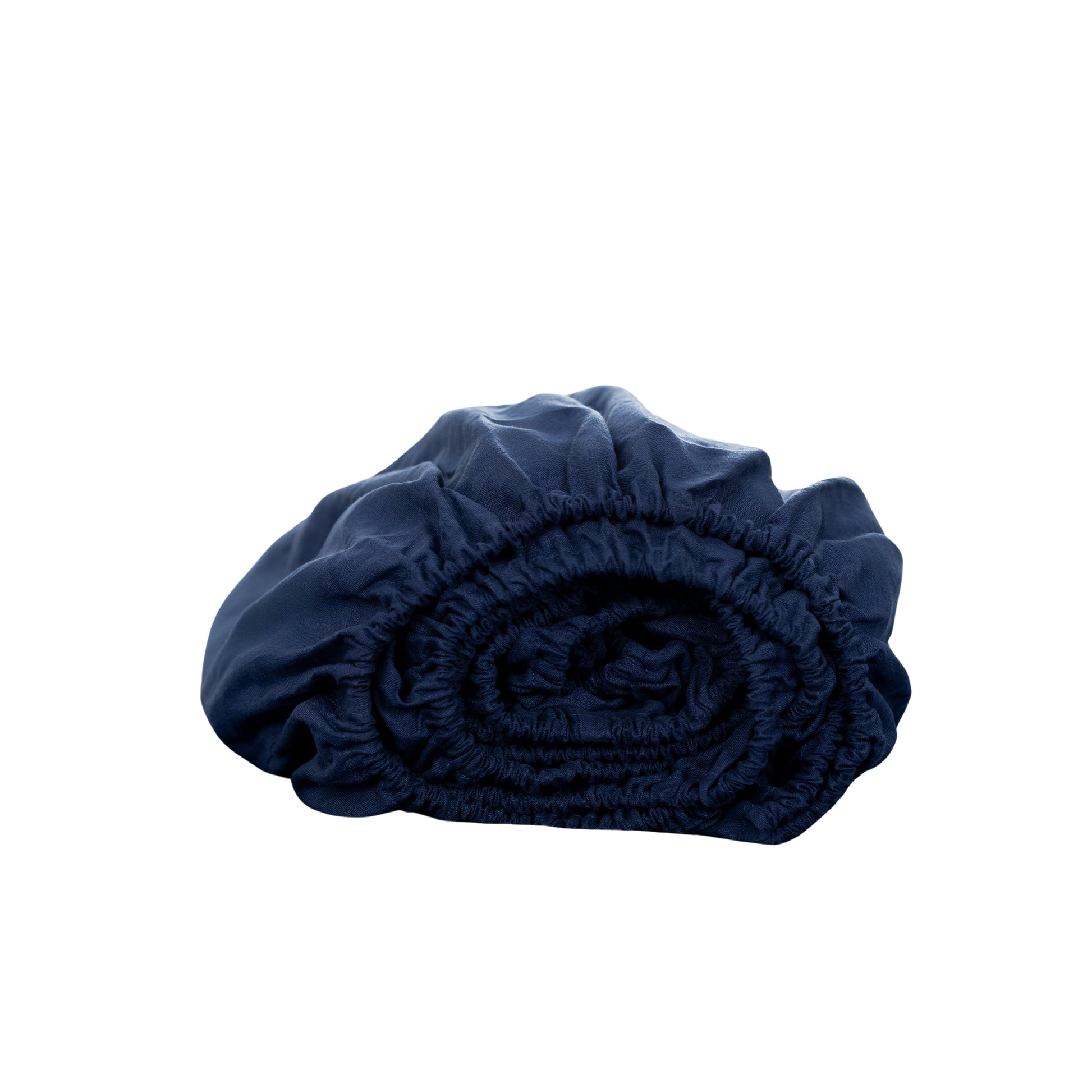 King Fitted Sheet 1 Pc, Bed Sheets King Size, Linen Sheets, Hotel Sheets,& Fade Resistant King Sheets Navy Linen