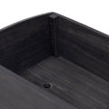 Acacia Wood Planter Dark Grey Acacia Wood