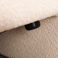2297 Beige Sofa, Stylish And Simple Square Design, Square Arm, Handrailing Thick And Full, Put Living Room, Office, Conference Room Beige Fabric 3 Seat
