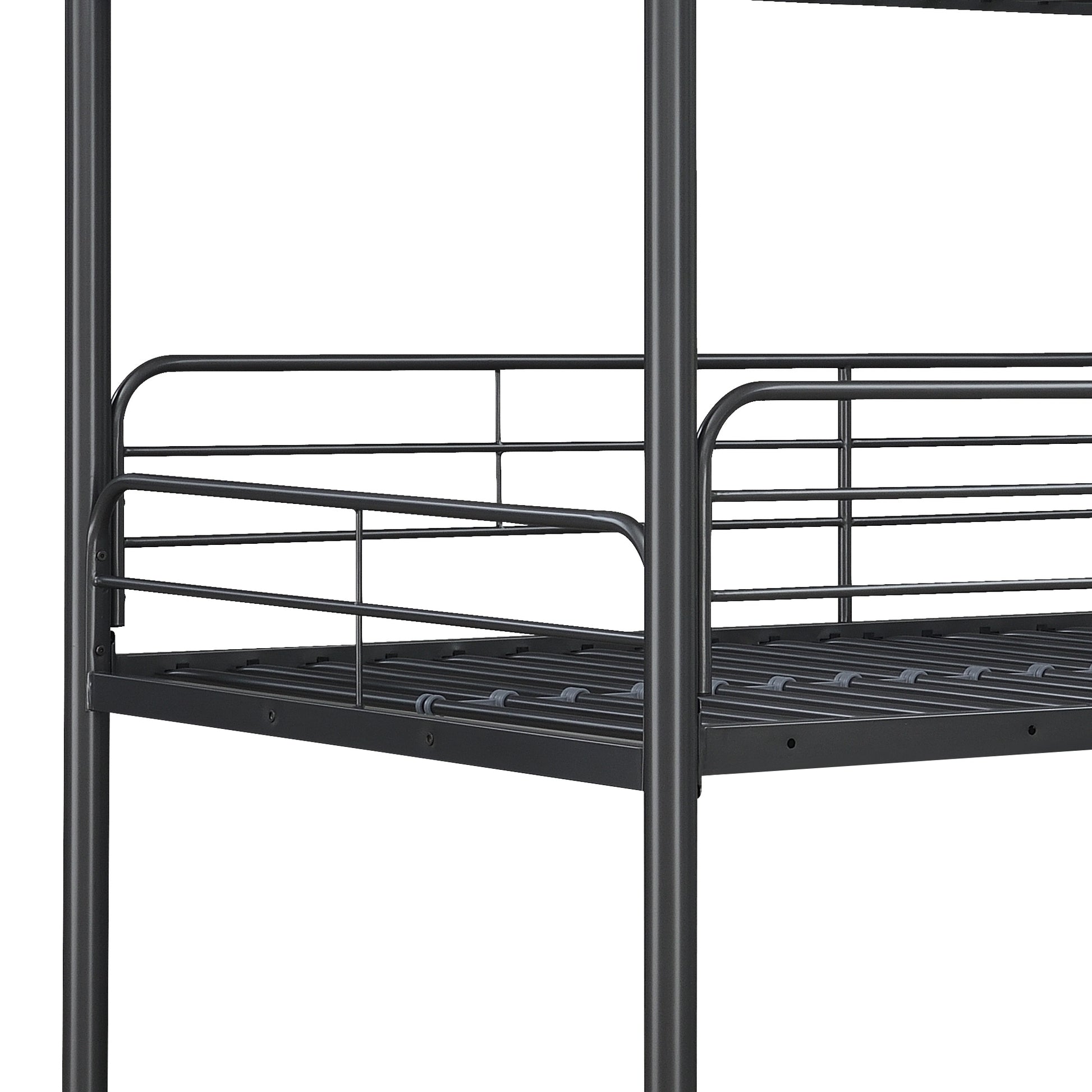 Furniture Triple Bunk Bed, Twin Twin Twin, Black Twin Black Metal