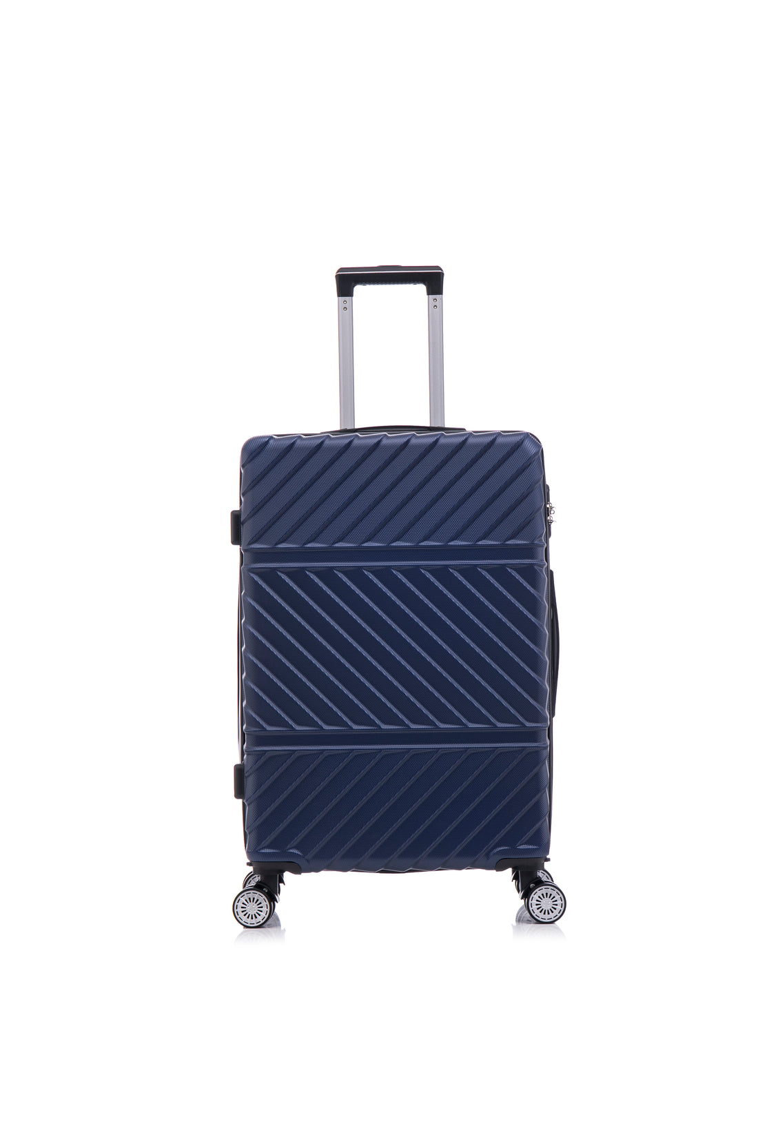 3 Piece Travel Lightweight Suitcase With Wheels, Password Lock, Business And Travel Carry On Luggage, Blue 20 Inches 24 Inches 28 Inches Blue Abs