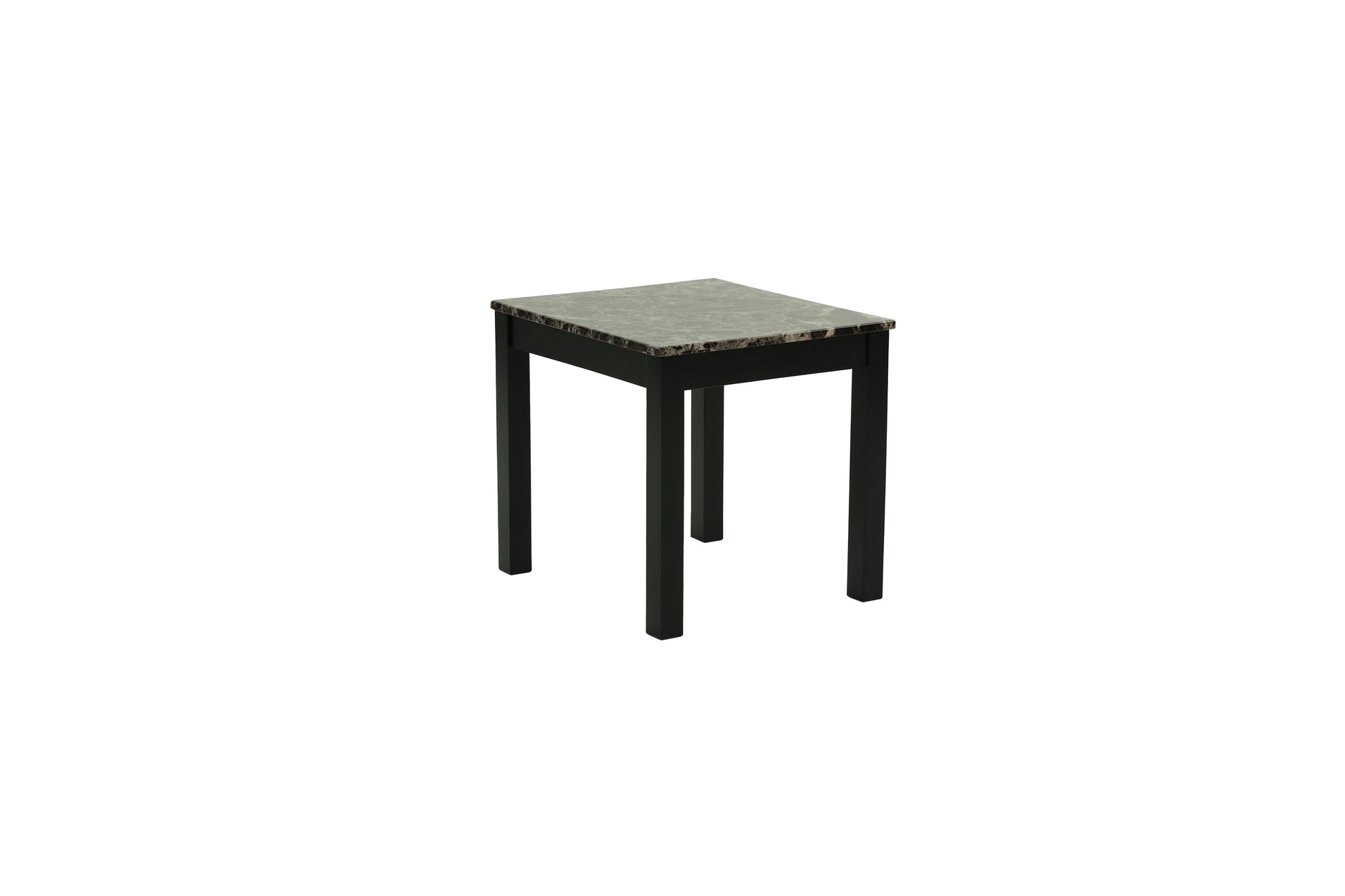 Contemporary Black Faux Marble Top 1X Coffee Table And 2X End Tables 3Pc Coffee Table Set Living Room Furniture Black Primary Living Space Classic,Contemporary,Modern,Transitional Rubberwood