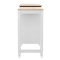 K&K 74.5 Inch Kitchen Island With Extendable Dining Tablerolling Kitchen Island On Wheels With Spice Rack And 2 Drawers, Kitchen Storage Cart With 4 Door Cabinet, For Kitchen, Dining Room, White Off