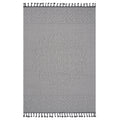 Naar Guros Collection 4X6 White Ivory Medallion Indoor Outdoor Area Rug White Polypropylene