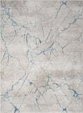 Elegance Gc Cnc6005 Blue 2 Ft. 7 In. X 7 Ft. 3 In. Area Rug Beige Polyester