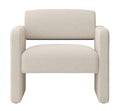 Beige Single Sofa Chair, Upholstered Comfortable Chair With Armrests, For Dining Room Bedroom Living Room Reception Beige 30.9