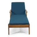 Jason Chaise Lounge Blue Fabric