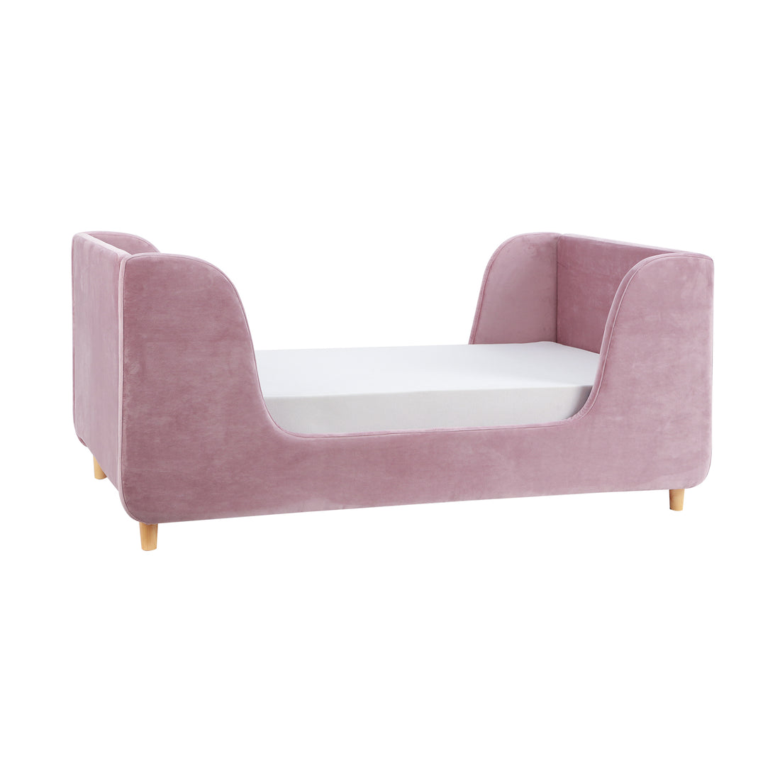 Bodhi Upholstered Toddler Bed In Lavender Mist Purple Polyester