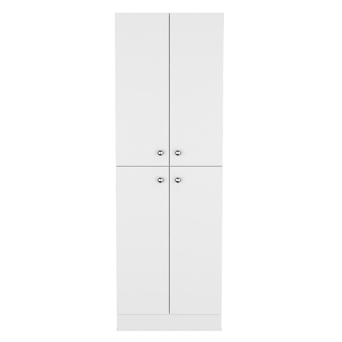 Lynch Kitchen Pantry Storage Cabinet 71" Height, With 4 Doors, 5 Adjustable Shelves, Freestanding Cupboard For Dining Room Living Room, Laundry Freestanding White Kitchen Modern Particle Board Engineered Wood