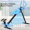 4 In 1 Ab Workout Exercise Equipment Rowing Machine Leg Press Machine Ab Glider Machine Roman Chair Fitness Equipment For Ab Workout Core Strength Training Black Blue Abs Rubber Steel Q235