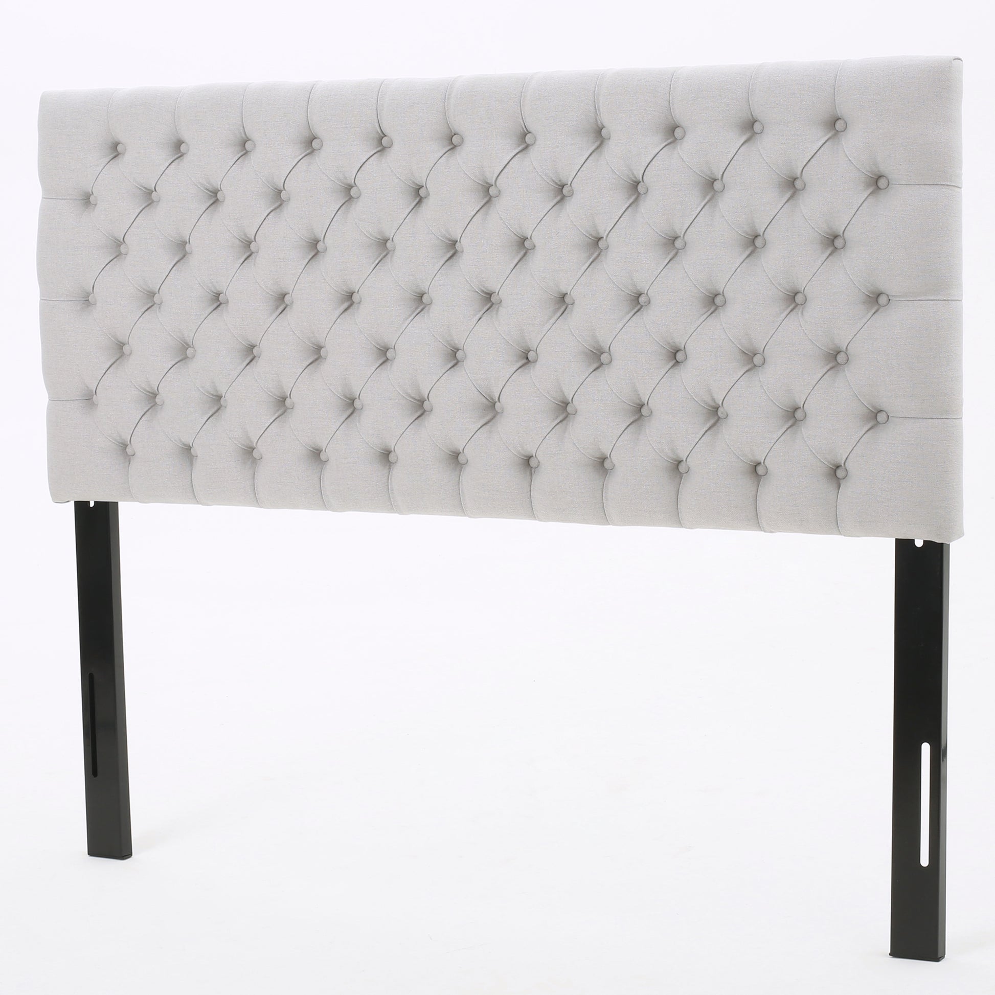 Bierman Headboard Queen Light Grey Fabric