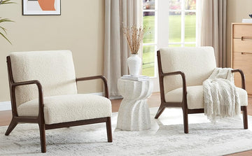 Living Room Accent Arms Bedroom,Office,Apartment, Reading Chair, Single, Faux Leather Brown Brown Wood
