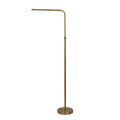 Verve Brassed Gold Floor Lamp With On Off Switch Adjustable Led Round Base Gold Table&Floor Lamps Led Brass,Metal