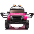 12V Kids Ride On Electric Car W Parents Control,Dual Drive, Four Wheel Suspension,With Music,Bluetooth,Mp3,Usb,With Headlights, Steering Wheel Quick Release,Slow Start For Kids Aged 3 4. Pink 50 99 Lbs Polypropylene