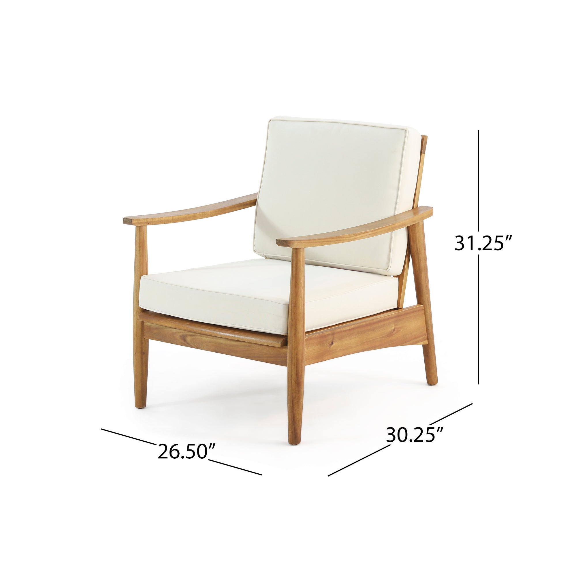 Willowbrook Club Chair Teak Acacia Wood