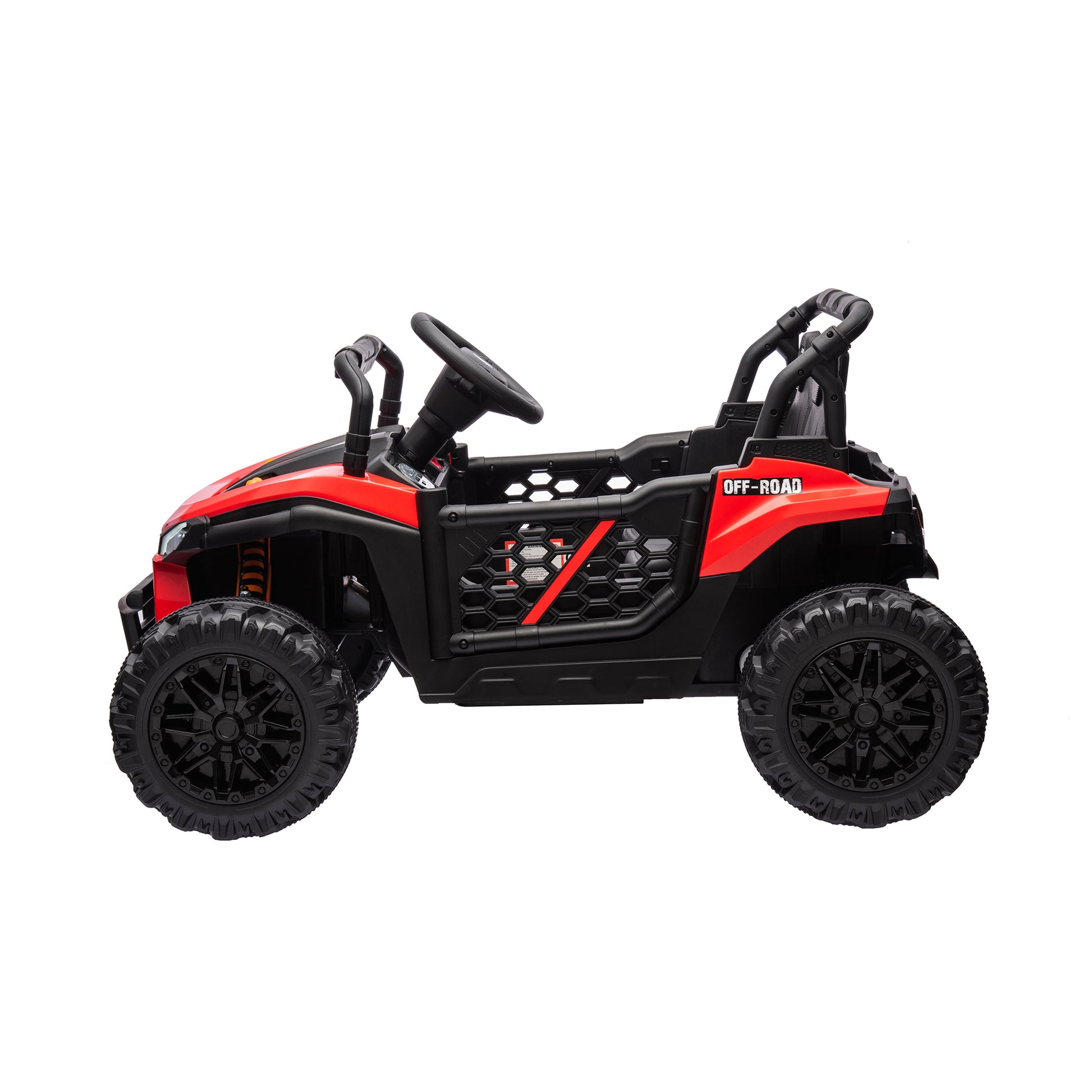 24V Kids Ride On Utv,Electric Toy For Kids W Parents Remote Control,Four Wheel Suspension,Low Start,Adjustable Speed,Multimedia Player,Early Education,Bluetooth,Rear Storage Space For Kids Aged 3 . Red 50 99 Lbs Polypropylene