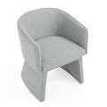 Modern Style Simple And Elegant Chair, Grey Leisure Chair, Suitable For Dining Bedroom Living Room Reception Desk Assembly Required Grey Grey Foam