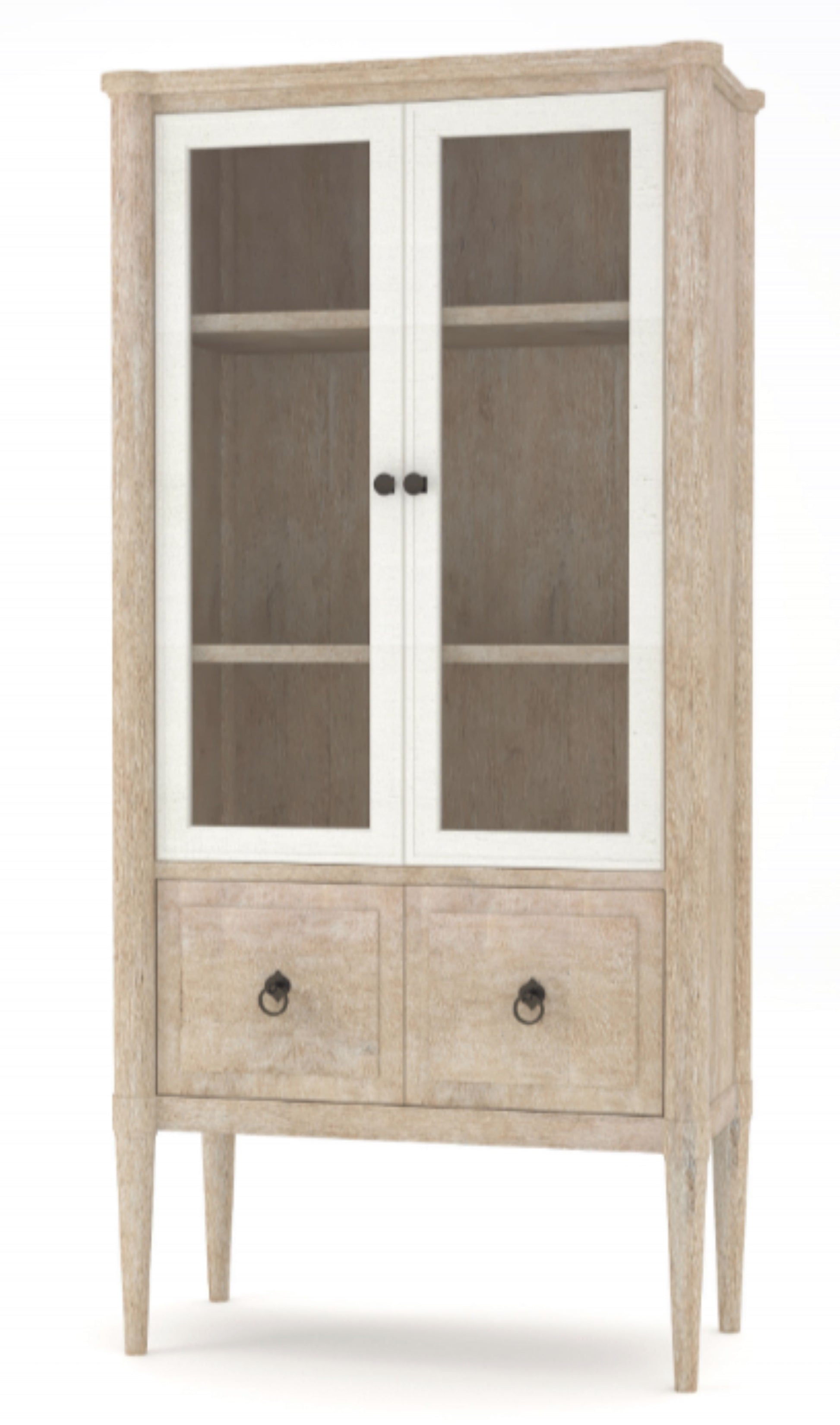 Display Bookcase In Sand Colored Finish Sand Solid Wood Mdf