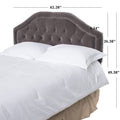 Earlton Headboard Full Grey Fabric