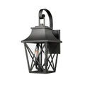 Black Outdoor Wall Lantern 2 Light,Large Outside Modern Wall Sconce Light Fixture,Industrial Porch Light Wall Mount With Glass,Waterproof Farmhouse Exterior Lamp Lighting 1 Pack Black Aluminium