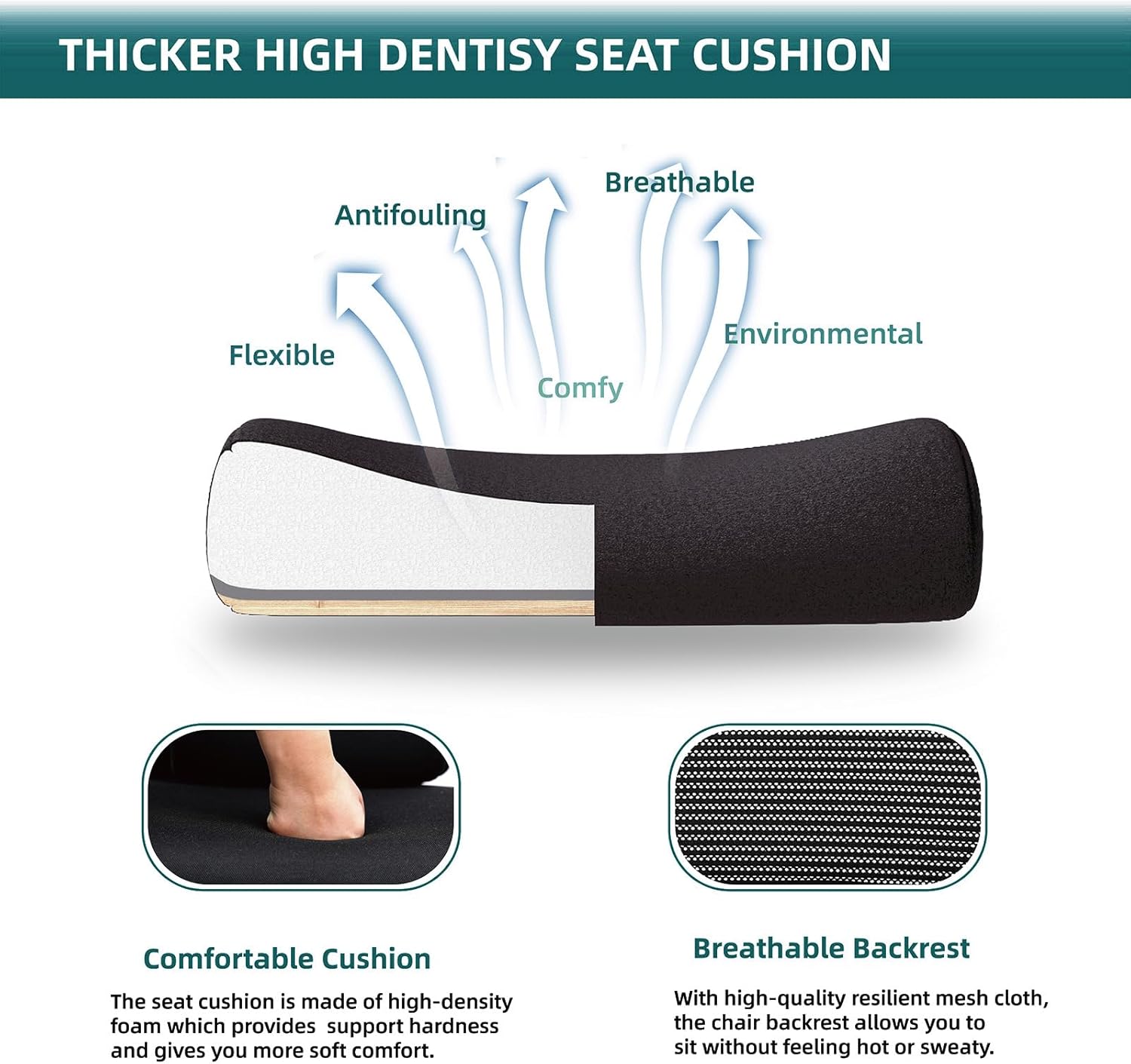 Retractable Footrest Ergonomic Swivel Office Chair With Lumbar Support Pillow And Padded Armrests, Black Black Metal