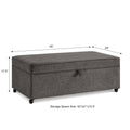 Modern Large Comfort Sofa Ottoman With Storage, Modular Sectional Storage Ottoman With Wheels For Living Room,Lounge Ottoman, Couch Storage Ottoman ,Large Storage Ottoman Bench Charcoal Grey Charcoal Grey Primary Living Space American