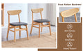 Wood Colored Mdf Desktop With Rubber Wooden Legs, Foldable Computer Desk, Foldable Office Desk, Solid Wood Dining Chair With Small Curved Back And Pu Cushion . Zd 1545 Dx 2361 Wood Seats 6 Wood