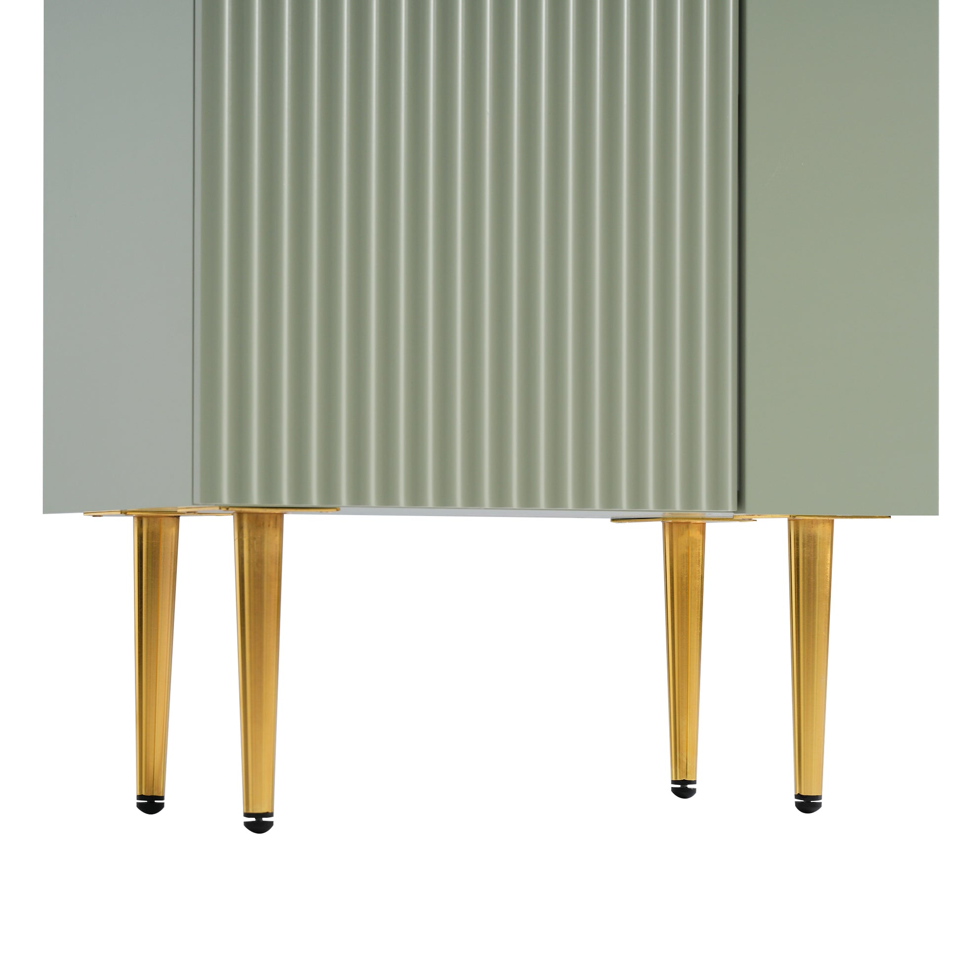 21.6" Green Bathroom Vanity, Combo Cabinet, Bathroom Storage Cabinet, Single Ceramic Sink, Right Side Storage Green Bathroom Ceramic Mdf