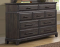 9 Drawer Dresser Mahogany Solid Wood Mdf