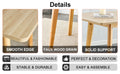 Wood Colored Mfc Desktop With Rubber Wooden Legs, Foldable Computer Desk, Foldable Office Desk, 4 Modern Chairs Can Rotate 360 Degrees,The Seat Cushion Is Made Of Pu Material. Zd 1545 C 1162 Wood Wood