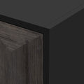 Versatile Four Door Sideboard With Brushed Doors And Fir Veneer,Featuring Elegant Handles,Perfect For Various Spaces. Black American Design Mdf