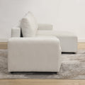 Modular Corduroy Upholstered 3 Seater Sofa Bed With Storage For Home Apartment Office Living Room, Free Combination, L Shapedbeige Beige Wood Primary Living Space Medium Soft Pillow Back Eucalyptus Square Arms Foam Corduroy 3 Seat