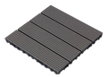 Wood Plastic Composite Deck Tiles Set Of 20Pcs, Composite Decking Resist Rust, Water, Weather, Indoor&Outdoor, Easy To Diy & Maintain, Ideal For Patios, Balconies, Rooftops, Decks, 12X12In Dark Grey Dark Grey Modern Plastic Wood Plastic