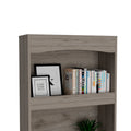 Durango Bookcase, Three Shelves, Double Door Cabinet Freestanding 3 4 Shelves Beige Primary Living Space Modern Mdf Engineered Wood