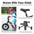 A18117 Ecarpat Kids' Bike 18 Inch Wheels, 1 Speed Boys Girls Child Bicycles For 3 5Years, With Removable Training Wheels Baby Toys, Front V Brake, Rear Holding Brake Black Cute Polyurethane Foam 3 To 4 Years Carbon Steel Outdoor