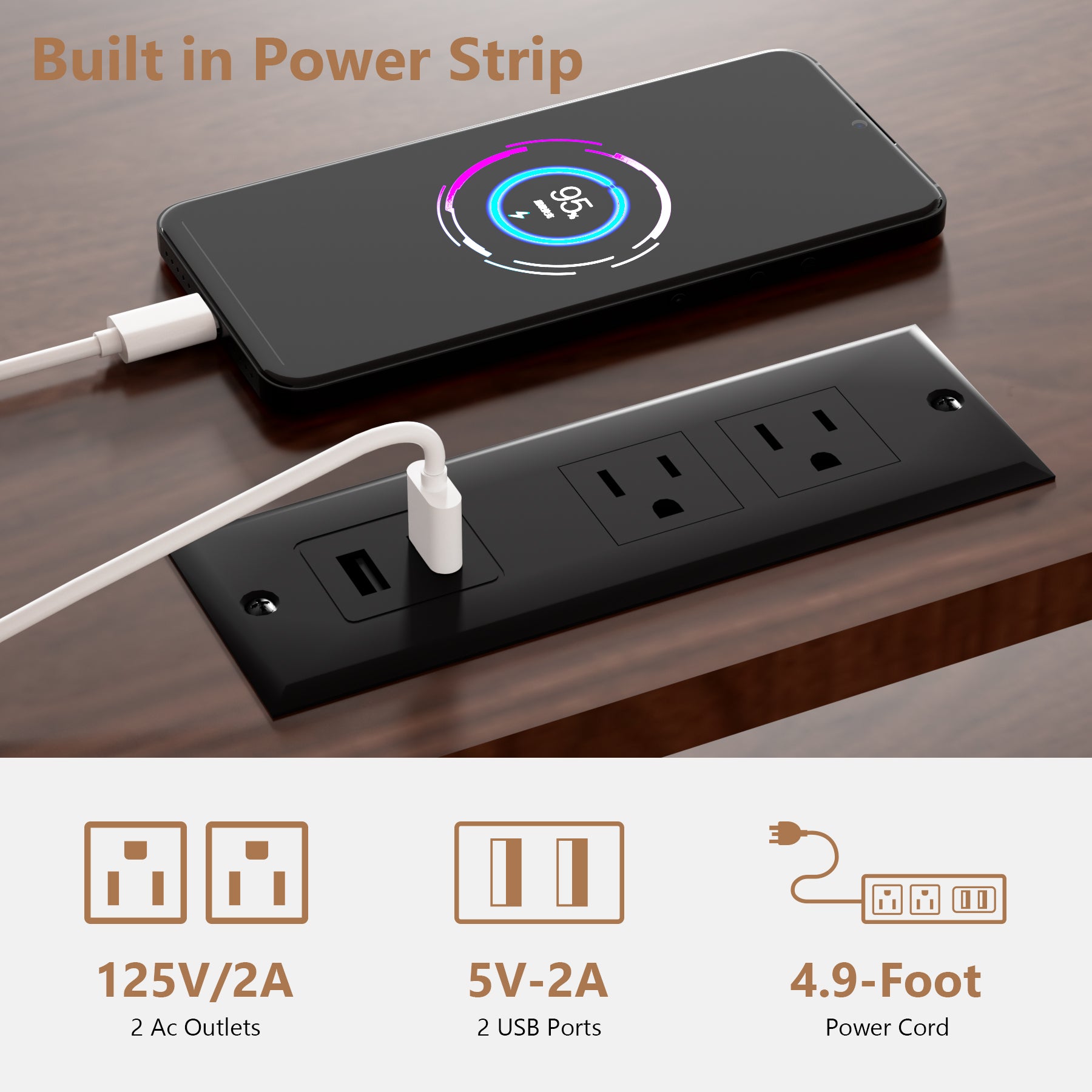 Mid Century Modern Tv Stand For 55 60 65 70 Inch Tv, Wood Entertainment Center With Power Outlets, Media Console With Sliding Doors And Open Shelf For Living Room, Walnut Walnut 60 69 Inches Wood