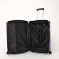 Long Holiday Luggage Set Of 3 Pieces 20.25.29 Inches Abs Hard Shell Luggage, With Password Lock Universal Wheel Lightweight Carry On Luggage Purple Abs